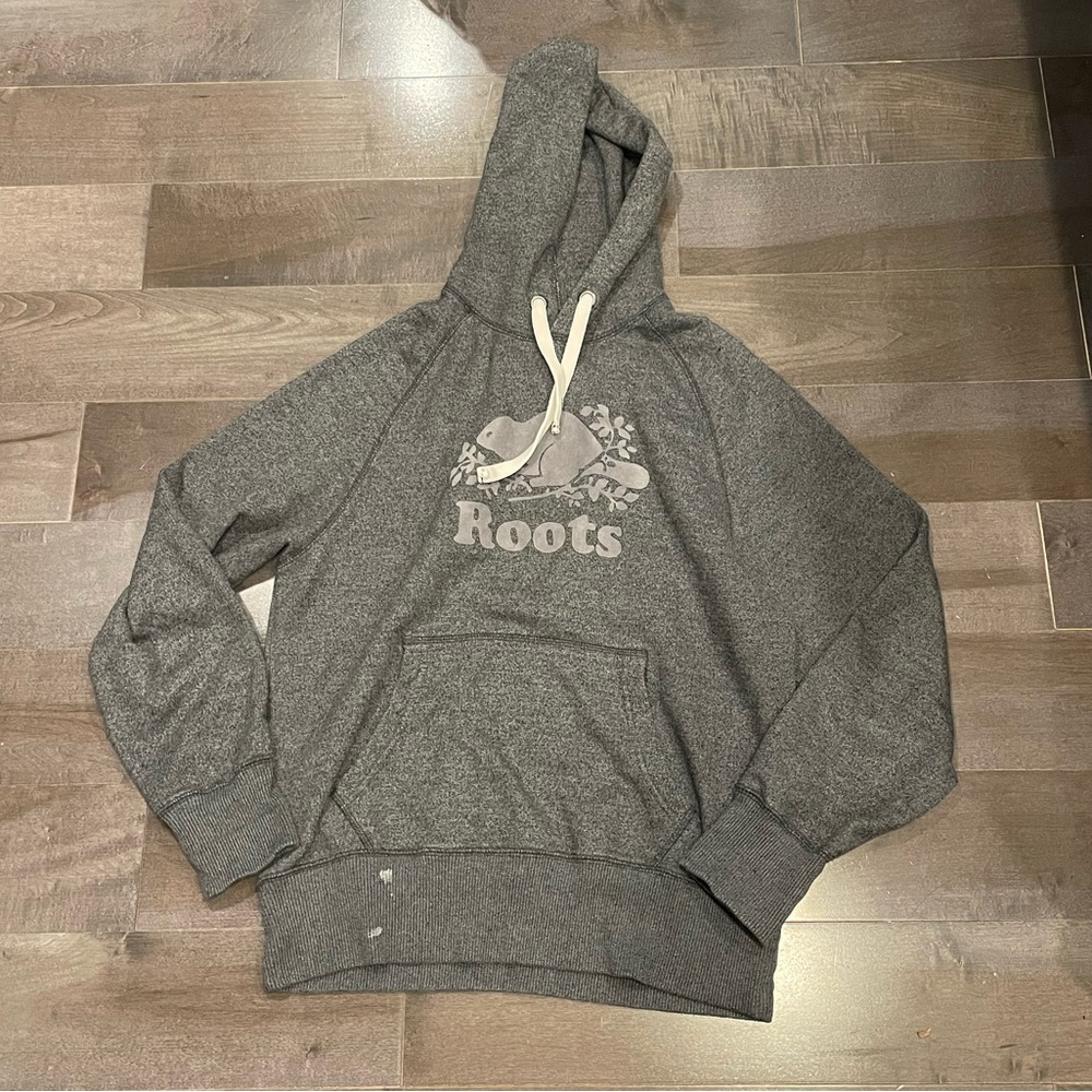 Roots hoodie grey mens
